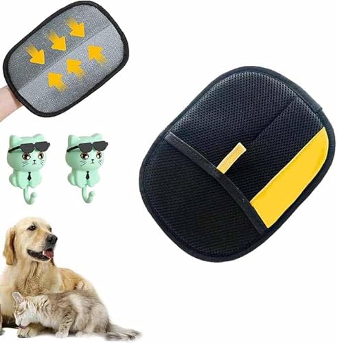 IGYUZJG Tierhaarentferner, elektrostatische Handschuhe für Katzen und Hunde, 2025, effiziente Fellpflege-Handschuhe für Tierhaare, Katzenpflege-Handschuhe zur Haarentfernung, wiederverwendbar IGYUZJG Tierhaarentferner, elektrostatische Handschuhe für Katzen und Hunde, 2025, effiziente Fellpflege-Handschuhe für Tierhaare, Katzenpflege-Handschuhe zur Haarentfernung, wiederverwendbar von IGYUZJG