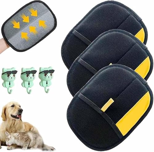 IGYUZJG Tierhaarentferner, elektrostatische Handschuhe für Katzen und Hunde, 2025, effiziente Fellpflege-Handschuhe für Tierhaare, Katzenpflege-Handschuhe zur Haarentfernung, wiederverwendbar IGYUZJG Tierhaarentferner, elektrostatische Handschuhe für Katzen und Hunde, 2025, effiziente Fellpflege-Handschuhe für Tierhaare, Katzenpflege-Handschuhe zur Haarentfernung, wiederverwendbar von IGYUZJG