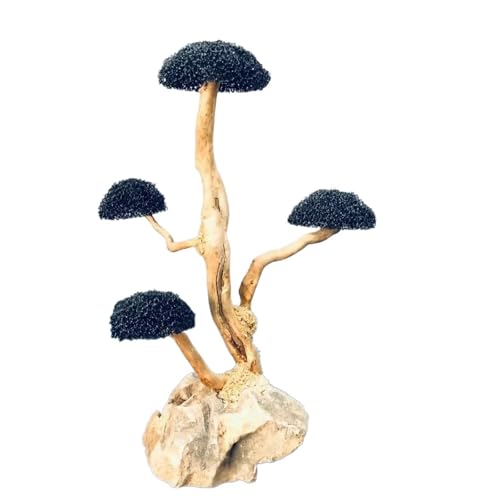 IKFGTJRE Aquarium Treibholz Fisch Tank Holz DIY Ornament DIY Fisch Tank Handwerk Dekor Aquarium Treibholz Landschaftsbau Dekoration(H16-20cm 4 Heads) von IKFGTJRE