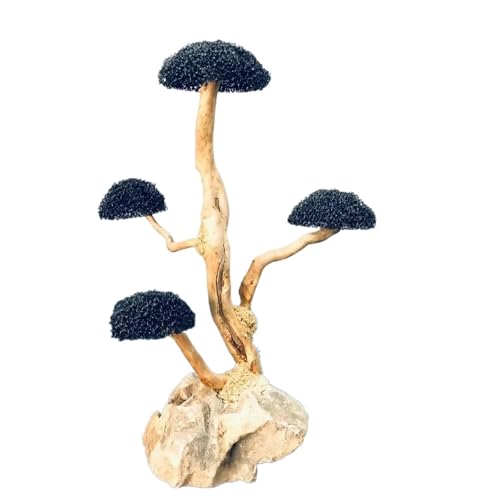 IKFGTJRE Aquarium Treibholz Fisch Tank Holz DIY Ornament DIY Fisch Tank Handwerk Dekor Aquarium Treibholz Landschaftsbau Dekoration(H20-25cm 4 Heads) von IKFGTJRE