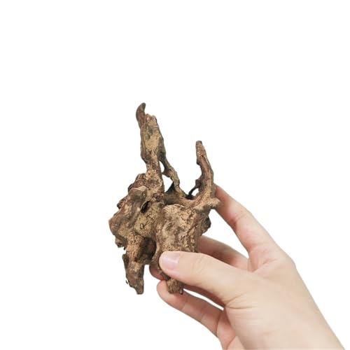 IKFGTJRE Aquarium Treibholz Treibholz Aquarium Fisch Ruheloch Holz Extra Großes Holz Aquarium Garnelen Holz F Treibholz Baumstamm(10-15cm 2pcs) von IKFGTJRE