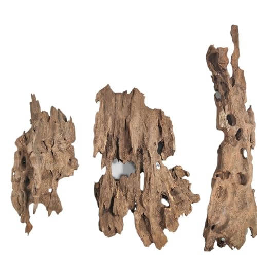 IKFGTJRE Aquarium Treibholz Treibholz Aquarium Fisch Ruheloch Holz Extra Großes Holz Aquarium Garnelen Holz F Treibholz Baumstamm(20-40cm-3pcs Mix) von IKFGTJRE