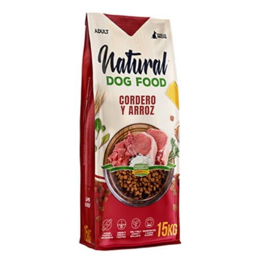 Natural Dog Food Lamm und Rind, Futter für Erwachsene kleine und große Hunde, Futter für alle Rassen, Premium Hundefutter, Trockenfutter für Hunde, Naturfutter (15 kg) von IKIMI