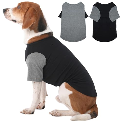 IKIPUKO Hunde-Shirts für den Sommer, dehnbar, atmungsaktiv, Baumwolle, schützt die Haut, einfaches An- und Ausziehen, Kleidung für Französische Bulldogge, Mops, Alltag, Park, Reisen, Strand, Grau IKIPUKO Hunde-Shirts für den Sommer, dehnbar, atmungsaktiv, Baumwolle, schützt die Haut, einfaches An- und Ausziehen, Kleidung für Französische Bulldogge, Mops, Alltag, Park, Reisen, Strand, Grau von IKIPUKO
