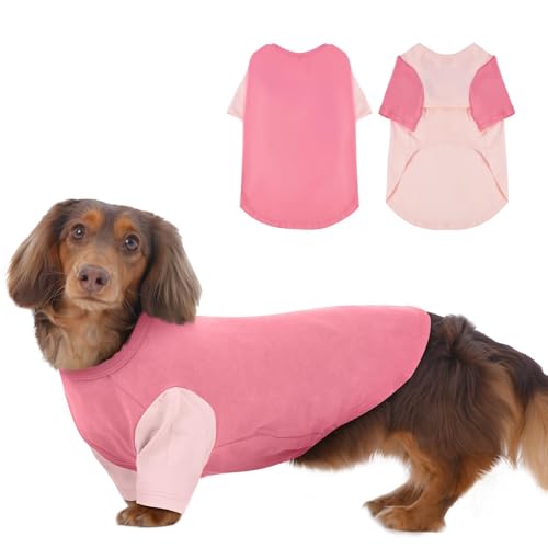IKIPUKO Hunde-Shirts für mittelgroße Hunde, weich, atmungsaktiv, kühles Sommer-T-Shirt, leicht, bequeme Kleidung für empfindliche Haut, Jack Russell, Shihtzu, Indoor-Lounging, Spazierengehen von IKIPUKO