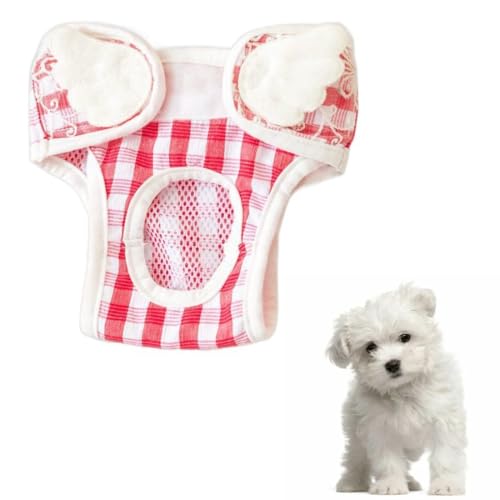 1 Stück Pack Hundewindeln Wiederverwendbare Läufigkeitshose für Hündinnen Hundewindeln Für Hündinnen Verstellbare Schutzhose für Hündinnen Waschbare Schutzhose von IKOPFLN