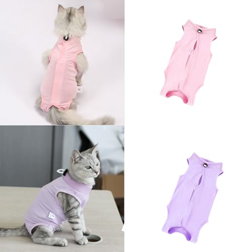 2 PCS Katze Erholung Anzug für Spay Bauchwunden Weiblich, Onesie für Katzen nach der Operation, Katze Chirurgie Erholung Anzug Kitten Onesie für Anti Lecken 2 PCS Katze Erholung Anzug für Spay Bauchwunden Weiblich, Onesie für Katzen nach der Operation, Katze Chirurgie Erholung Anzug Kitten Onesie für Anti Lecken von IKiKiCubee