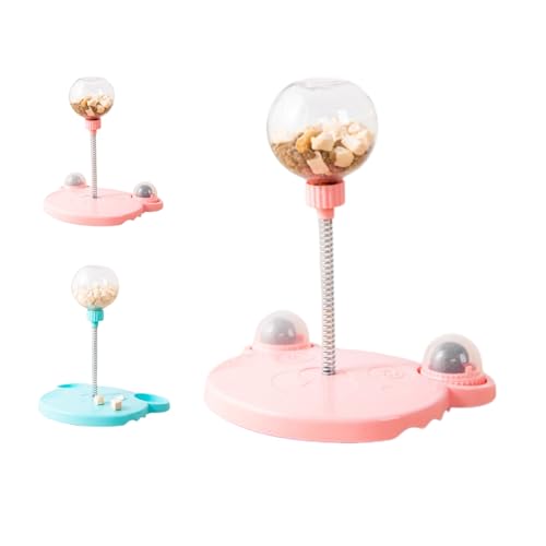 Doggofinds Interactive Dog Feeder Toy - Katzenspielzeug Futterspender, Spielzeug Feeder Für Katzen Hunde (Rosa) von ILESTDG