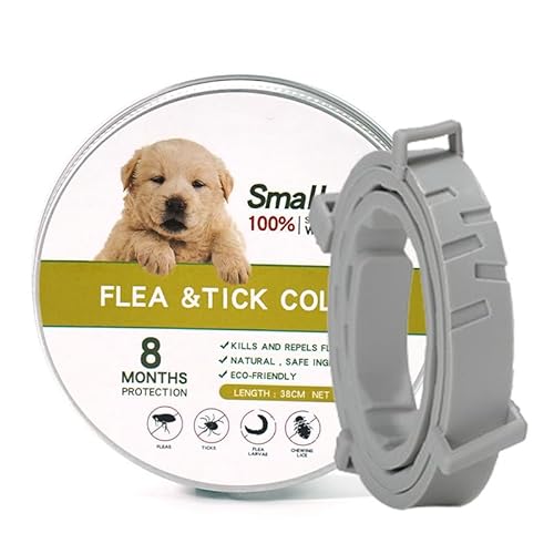 Haustierstolz -Das Original ZeckenHeld Anti Floh- Und Zeckenband,Verstellbares Halsband Hund,Wasserdichtes Katzenflohhalsband,wirksame Floh- Und Zeckenbehandlung Für Hund (Hund 38cm) von ILESTDG