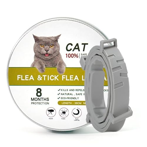 Haustierstolz -Das Original ZeckenHeld Anti Floh- Und Zeckenband,Verstellbares Halsband Hund,Wasserdichtes Katzenflohhalsband,wirksame Floh- Und Zeckenbehandlung Für Hund (Kitten 38cm) von ILESTDG