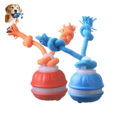 ILESTDG 2025 Neu Power Tail 2.0 Dog Toy - Interaktives Hundespielzeug, Magic Ball Für Hunde, Dog Spiel Ball (Blau+Orange) von ILESTDG