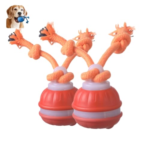 ILESTDG 2025 Neu Power Tail 2.0 Dog Toy - Interaktives Hundespielzeug, Magic Ball Für Hunde, Dog Spiel Ball (Orange*2) von ILESTDG