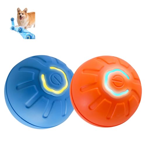 ILESTDG Interaktives Hundespielzeug Ball - 2025 Neu Magic Ball Für Hunde, Interaktiver Spielball (Blau+Orange) von ILESTDG