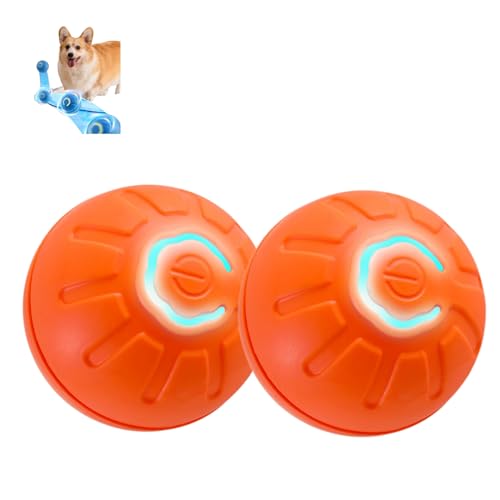 ILESTDG Interaktives Hundespielzeug Ball - 2025 Neu Magic Ball Für Hunde, Interaktiver Spielball (Orange*2) von ILESTDG
