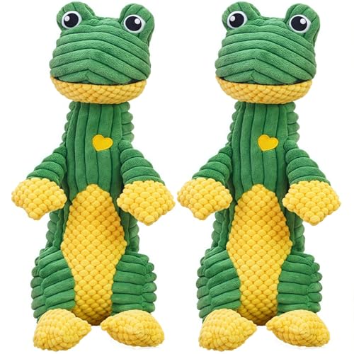 ILESTDG Pfotenmond - Anti-Stress-Entenfrosch, Bela Balu Unzerstörbar Hundespielzeug, Verschiedene Körpertypen Hunde Universal (Ananas-Samtfrosch) von ILESTDG