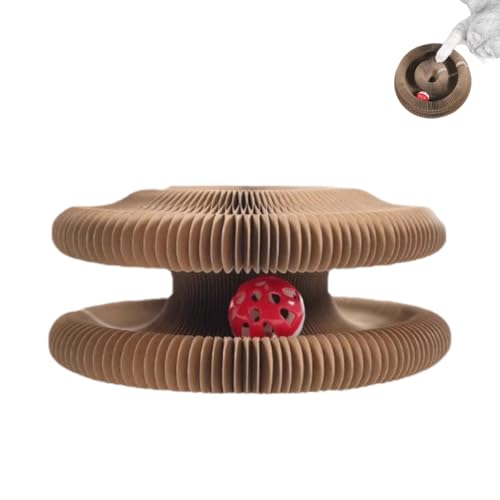 ILESTDG Skepre Cat Slinky - 3 in 1 Fun Shaped Cat Scratcher, Katzen Wirbel Spielzeug, Kratzspielzeug Für Katzen von ILESTDG