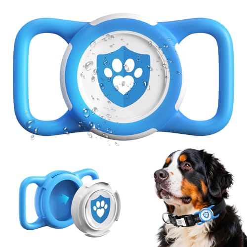 ILFINDYOU Wasserdichter AirTag Hundehalsbandhalter für Apple Tracker Blau ILFINDYOU Wasserdichter AirTag Hundehalsbandhalter für Apple Tracker Blau von ILFINDYOU