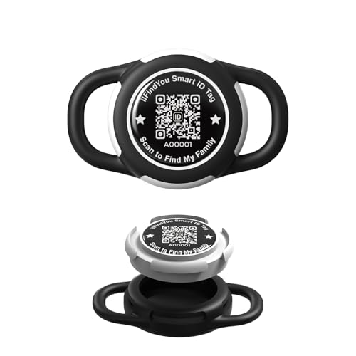 ILFINDYOU Wasserdichter AirTag Hundehalsbandhalter für Apple Tracker QR Code Hülle Schwarz ILFINDYOU Wasserdichter AirTag Hundehalsbandhalter für Apple Tracker QR Code Hülle Schwarz von ILFINDYOU