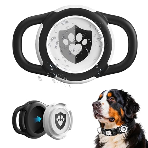ILFINDYOU Wasserdichter AirTag Hundehalsbandhalter für Apple Tracker schwarz ILFINDYOU Wasserdichter AirTag Hundehalsbandhalter für Apple Tracker schwarz von ILFINDYOU