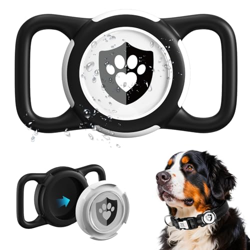 ILFINDYOU Wasserdichter AirTag Hundehalsbandhalter für Apple Tracker schwarz ILFINDYOU Wasserdichter AirTag Hundehalsbandhalter für Apple Tracker schwarz von ILFINDYOU