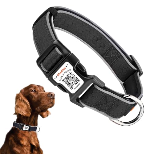 Personalisiertes Hundehalsband mit QR-Code und reflektierendem Streifen – Scannen Sie, um Namen und Telefonnummer zu erhalten – Anti-Verlust-Sicherheitshalsband für Haustiere – geeignet für kleine Personalisiertes Hundehalsband mit QR-Code und reflektierendem Streifen – Scannen Sie, um Namen und Telefonnummer zu erhalten – Anti-Verlust-Sicherheitshalsband für Haustiere – geeignet für kleine von ILFINDYOU