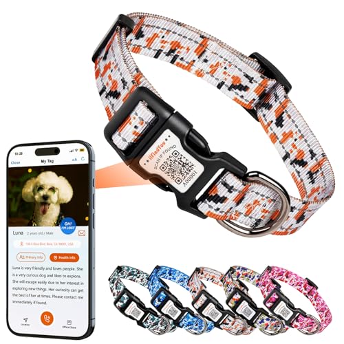 ilFindYou Reflektierendes Hundehalsband für Welpen, weiches Nylon, Camouflage, Grau, Größe XS ilFindYou Reflektierendes Hundehalsband für Welpen, weiches Nylon, Camouflage, Grau, Größe XS von ILFINDYOU