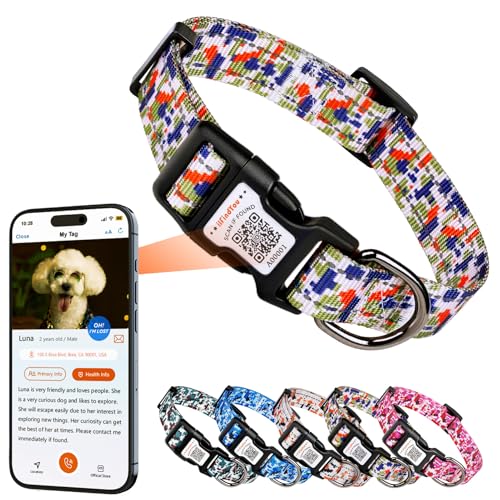 ilFindYou Reflektierendes Hundehalsband für Welpen, weiches Nylon, Camouflage, Grün, Größe XS ilFindYou Reflektierendes Hundehalsband für Welpen, weiches Nylon, Camouflage, Grün, Größe XS von ILFINDYOU
