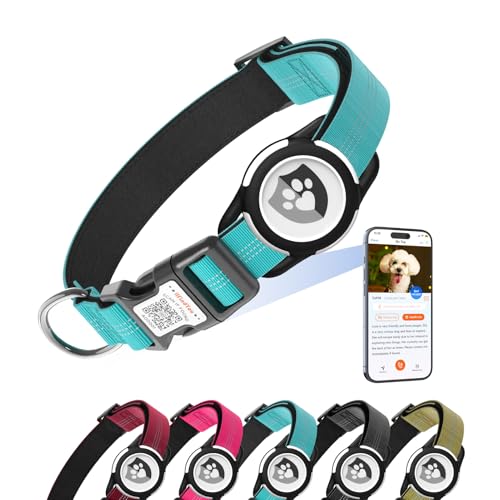 ilFindYou Reflektierendes Hundehalsband mit AirTag-Halterung für Welpen, weiches Nylon, Blau, Größe XS ilFindYou Reflektierendes Hundehalsband mit AirTag-Halterung für Welpen, weiches Nylon, Blau, Größe XS von ILFINDYOU