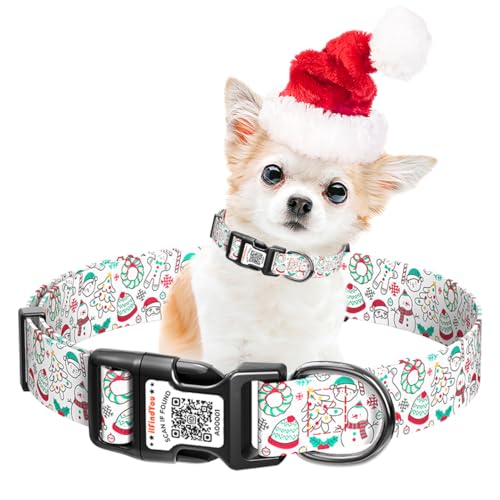 ilFindYou Weihnachts-Hundehalsband für große Hunde, weiches Nylon, Weiß, Schneemann, Größe L ilFindYou Weihnachts-Hundehalsband für große Hunde, weiches Nylon, Weiß, Schneemann, Größe L von ILFINDYOU