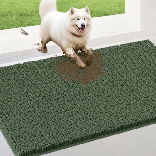IM HOME Extra große, schmutzige Fußmatte für Hunde, Chenille, saugfähige Hundematte, rutschfest, schwere Fußmatte für den Innenbereich, weiche Hundebettmatte für den Eingangsbereich, Schlammpfoten IM HOME Extra große, schmutzige Fußmatte für Hunde, Chenille, saugfähige Hundematte, rutschfest, schwere Fußmatte für den Innenbereich, weiche Hundebettmatte für den Eingangsbereich, Schlammpfoten von IM HOME