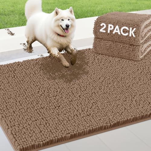 IM HOME Hunde-Fußmatten für schlammige Pfoten, 91,4 x 61 cm, saugfähige Chenille-Fußmatten, rutschfest, waschbar, für den Innenbereich, weiche Schmutzmatte für den Eingangsbereich, Hundebett-Matte IM HOME Hunde-Fußmatten für schlammige Pfoten, 91,4 x 61 cm, saugfähige Chenille-Fußmatten, rutschfest, waschbar, für den Innenbereich, weiche Schmutzmatte für den Eingangsbereich, Hundebett-Matte von IM HOME