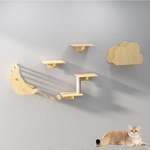 Katzen Kletterwand, Kletterwand Katzen, Katzen Wand Klettern, Kitten Activity Center, Eiche, Platzsparend, Einfache Installation (Size : B9) von IMIDIA