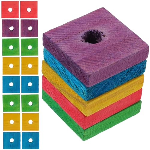 IMIKEYA 100 Stück Papageienspielzeug Holzklötze Zum Kauen Und Reißen Von Vögeln DIY-Papageienspielzeug Vögel Holzklötze Zum Spielen Farbige Natürliche Holzklötze Für Große Papageien IMIKEYA 100 Stück Papageienspielzeug Holzklötze Zum Kauen Und Reißen Von Vögeln DIY-Papageienspielzeug Vögel Holzklötze Zum Spielen Farbige Natürliche Holzklötze Für Große Papageien von IMIKEYA