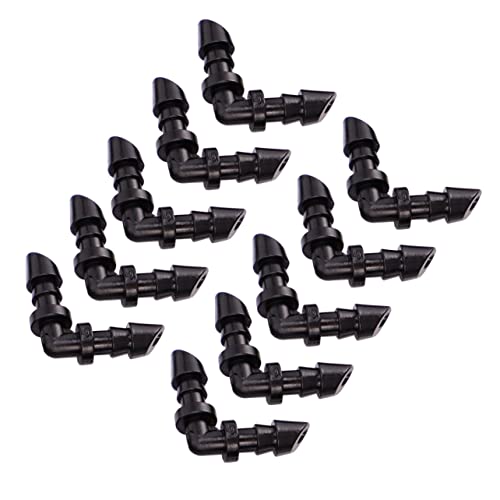IMIKEYA 100Stücke Schlauchverbinder Barbed Elbow für Tropfbewässerungsset Rohradapter für Blumenbeete Gemüsegärten und Kräutergärten von IMIKEYA