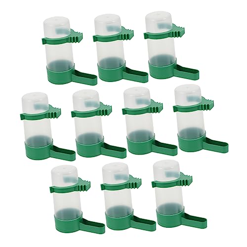 IMIKEYA 10Stücke Automatischer Vogel Wassertrinker Teiliges Hängender Wasserspender aus Langlebigem für Papageien Tauben und Wellensittiche zu Reinigen IMIKEYA 10Stücke Automatischer Vogel Wassertrinker Teiliges Hängender Wasserspender aus Langlebigem für Papageien Tauben und Wellensittiche zu Reinigen von IMIKEYA