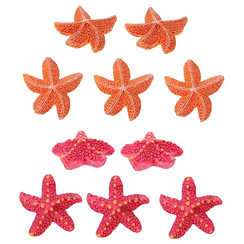 IMIKEYA 10stücke Akvaryum Dekoration Mikrolandschaftsschmuck Seesterne Kleine Seesterne Meereslebewesenschmuck Aquarium-Ornament Simulation von IMIKEYA