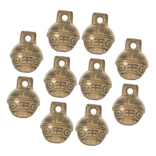 IMIKEYA 10stücke Metallglöckchen Zum Basteln Vintage-Glocken Aus Natürlichem Kupfer Laute Glöckchen Für Hunde Und Katzen Für Schmuckherstellung Inneneinrichtung Und Festliche Dekorationen von IMIKEYA
