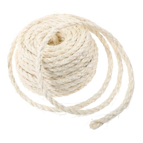 IMIKEYA 1Rolle Natürlicher Sisal Hanfseil Für Katzen Hochwertiges Katzenbaumseil Als Ersatz Für Kratzbäume Und Kratzmöbel Und Langlebiges Material Für Optimale IMIKEYA 1Rolle Natürlicher Sisal Hanfseil Für Katzen Hochwertiges Katzenbaumseil Als Ersatz Für Kratzbäume Und Kratzmöbel Und Langlebiges Material Für Optimale von IMIKEYA