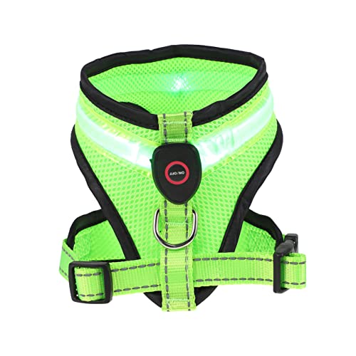 IMIKEYA 1Satz Atmungsaktive LED Haustierhund Weste USB Wiederaufladbare Leuchtende Warnweste Für Nachtspaziergänge Hundeweste von IMIKEYA