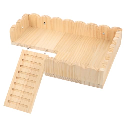IMIKEYA 1Satz Hamster Käfigbrett mit Kleiner Haustierleiter Stabile Holzplattform für Meerschweinchen und Syrische Hamster Langlebig und Sicher für Bewegung Käfigen IMIKEYA 1Satz Hamster Käfigbrett mit Kleiner Haustierleiter Stabile Holzplattform für Meerschweinchen und Syrische Hamster Langlebig und Sicher für Bewegung Käfigen von IMIKEYA