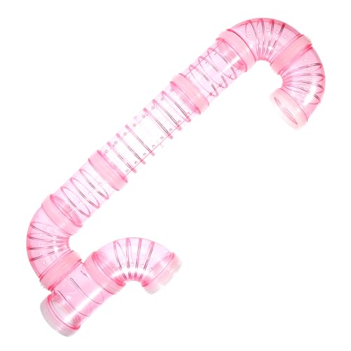 IMIKEYA 1Satz Hamster Käfiglabyrinthrohr Und Rattenlabyrinthanschluss DIY Zubehör Für Hamster Und Meerschweinchen Pinkes Käfiglabyrinth Für Kleintiere von IMIKEYA