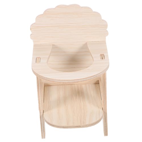 IMIKEYA 1Satz Handgemachter Holz Hamsterstuhl Mit Tablett Hochstuhl Für Käfighamster Zubehör Für Chinchillas Und Kleine Haustiere Füttern IMIKEYA 1Satz Handgemachter Holz Hamsterstuhl Mit Tablett Hochstuhl Für Käfighamster Zubehör Für Chinchillas Und Kleine Haustiere Füttern von IMIKEYA