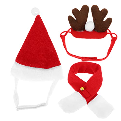 IMIKEYA 1Satz Haustier Weihnachtsmütze Und Katzenschal Kostüm Zubehör Für Katzen Festliche Hundekleidung Mit Hut Und Halstuch Für Weihnachten Und Feiertage IMIKEYA 1Satz Haustier Weihnachtsmütze Und Katzenschal Kostüm Zubehör Für Katzen Festliche Hundekleidung Mit Hut Und Halstuch Für Weihnachten Und Feiertage von IMIKEYA