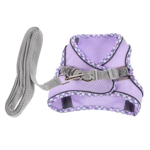 IMIKEYA 1Satz Hundegeschirr Mit Leine Set Für Kleine Verstellbar Welpenwestengeschirr Für Haustier Hundezubehör Xs von IMIKEYA