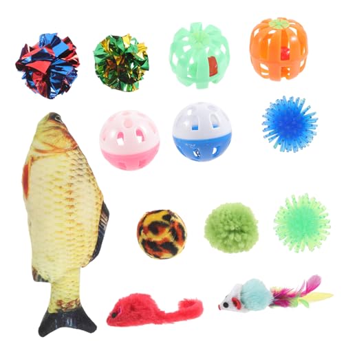 IMIKEYA 1Satz Interactive Cat Toy Assorted Fun Mice Balls Durable Chew Toys for Kittens Engaging Playtime for Healthy Activity and Bonding IMIKEYA 1Satz Interactive Cat Toy Assorted Fun Mice Balls Durable Chew Toys for Kittens Engaging Playtime for Healthy Activity and Bonding von IMIKEYA
