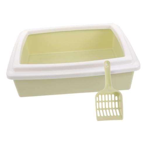 IMIKEYA 1Satz Katzentoilette aus Material mit Hoher Umrandung und Tragbar und Abnehmbar für Innen und Außenbereiche für Kätzchen und Kleine Katzen von IMIKEYA