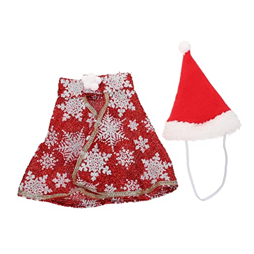 IMIKEYA 1Satz Weihnachtskostüm Für Haustiere Einstellbarer Mantel Mit Weihnachtsmütze Lustiges Cosplay Outfit Für Katzen Haustierzubehör Für Festliche Anlässe IMIKEYA 1Satz Weihnachtskostüm Für Haustiere Einstellbarer Mantel Mit Weihnachtsmütze Lustiges Cosplay Outfit Für Katzen Haustierzubehör Für Festliche Anlässe von IMIKEYA
