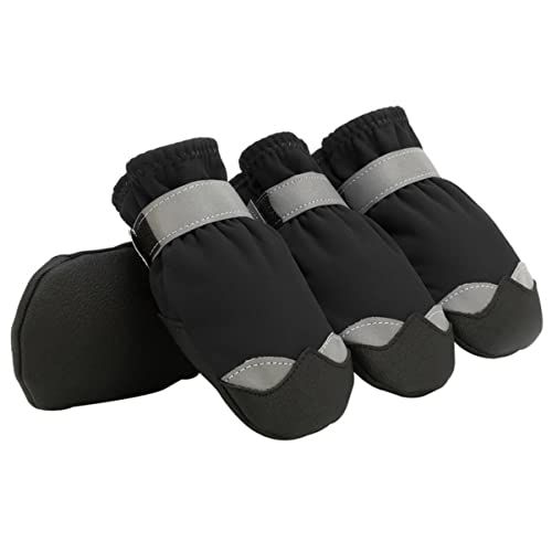 IMIKEYA 1Satz wasserdichte rutschfeste Hundestiefel Für Winter Hundeschuhe Mit Rutsch Sohle Atmungsaktiv Und Warm Für Outdoor Aktivitäten Und Schutz Bei Kälte von IMIKEYA