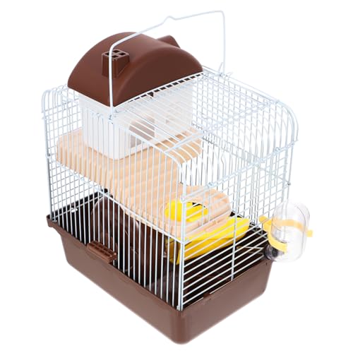 IMIKEYA 1Stück Doppelschicht Hamsterkäfig aus Tragbares Haustierhaus für Kleine Laufrad und Auslaufsicherem Wasserkrug für Zwerghamster und Chinchillas IMIKEYA 1Stück Doppelschicht Hamsterkäfig aus Tragbares Haustierhaus für Kleine Laufrad und Auslaufsicherem Wasserkrug für Zwerghamster und Chinchillas von IMIKEYA