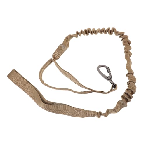 IMIKEYA 1Stück Einstellbare Nylon Hundeleine Für Hundetraining Und Elastische Taktikleine Khaki Für Komfortables Spazierengehen Und Outdoor Aktivitäten von IMIKEYA